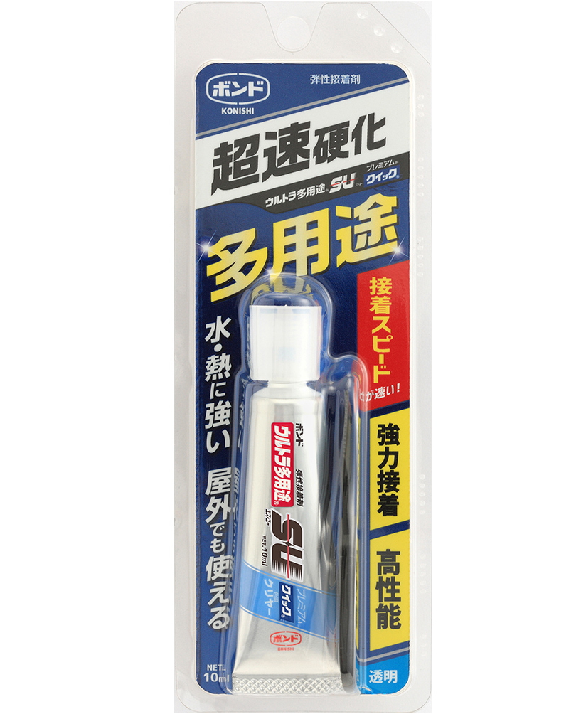 コニシ ボンド  ウルトラ多用途ＳＵ プレミアムクイック　クリヤー　10ml #05801