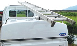 【軽トラ_トラボ用オプション】後部ステンレスバー