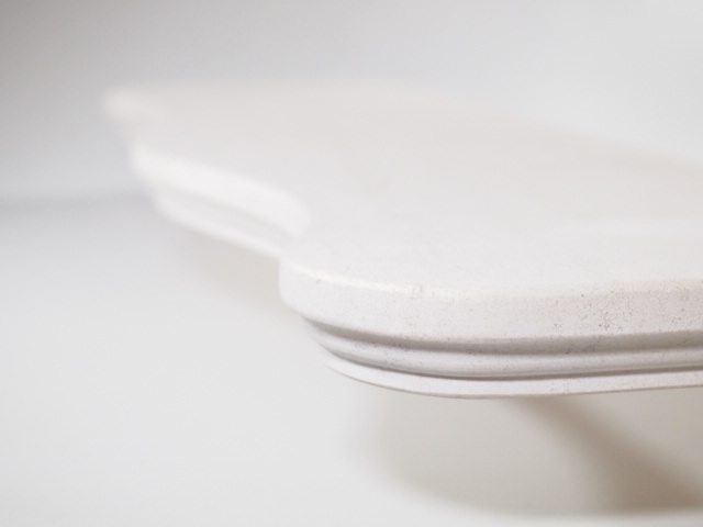 ライムストーン_ニッチ（前面波型）横600mm奥160mm厚25mm（カウンター・テーブル・飾り棚・飾り台）浴室・玄関・トイレ・廊下などに！