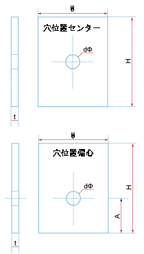 Cチャン用角座（SUS304）石材施工用乾式金物