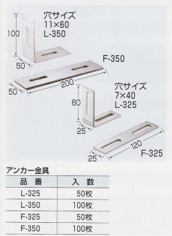 石材補強用ステンレス金具（L型&フラット平型）