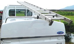 【軽トラ_トラボ用オプション】後部ステンレスバー