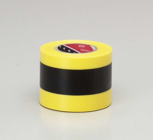 送料無料】安全標示ビニルテープ_黄色と黒のトラ柄色(No,302T)90mm