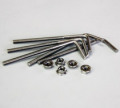 吊りボルトフランジナット2個付（SUS304）石材施工用金物
