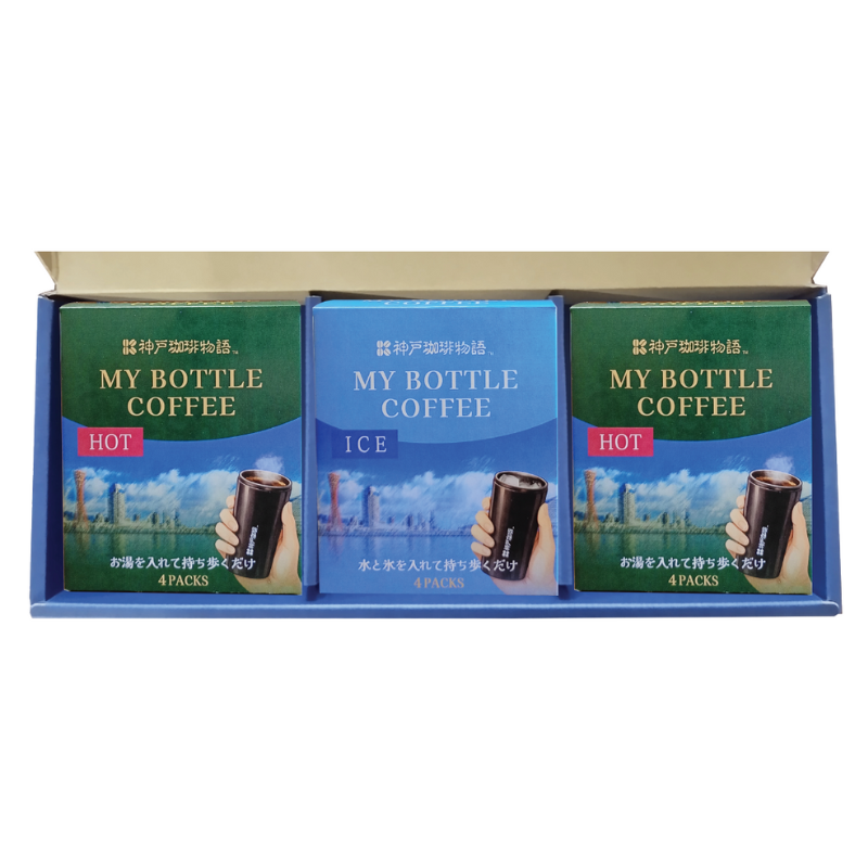【神戸珈琲物語】マイボトルコーヒー12P詰合せ KCM-3HC | コーヒーギフト | 神戸珈琲物語 公式通販 45077【ギフト包装可】　「いつものボトルが、カフェになる。持ち歩く本格コーヒー時間。」