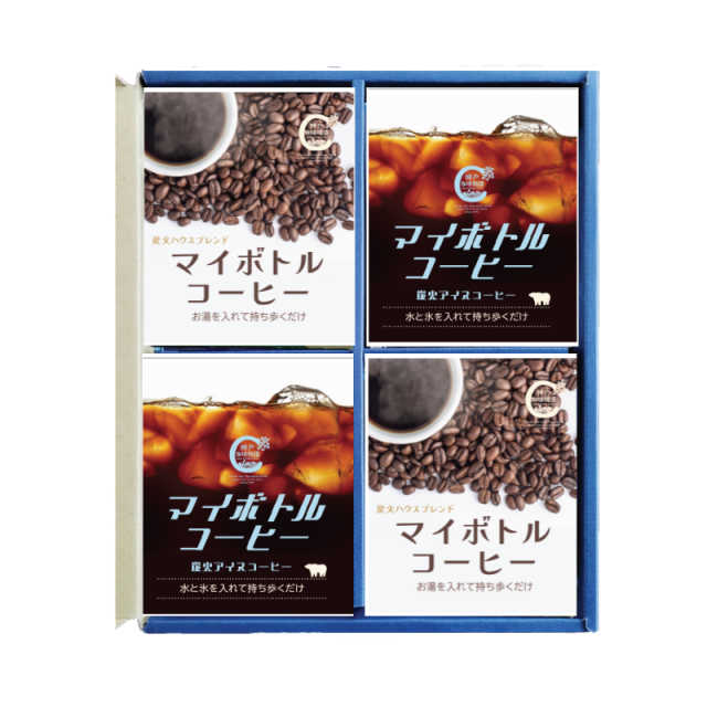 【神戸珈琲物語】マイボトルコーヒー16P詰合せ KCM-4HC  | コーヒーギフト | 神戸珈琲物語 公式通販 45078 【ギフト包装可】　「いつものボトルが、カフェになる。持ち歩く本格コーヒー時間。」