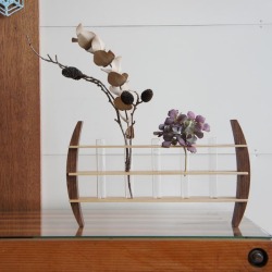 moon-5 木製5輪挿し