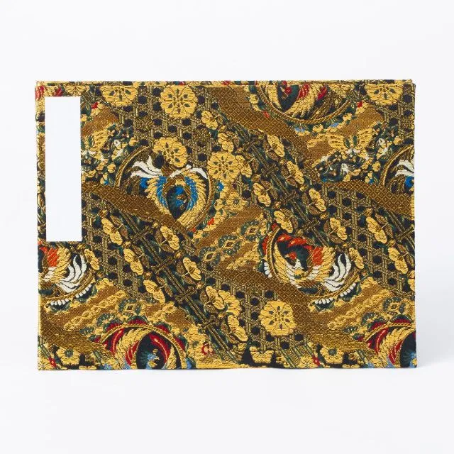 御朱印帳 流れ丸鳳凰 蛇腹式 サイズ4種 書き置き 直書き 西陣織