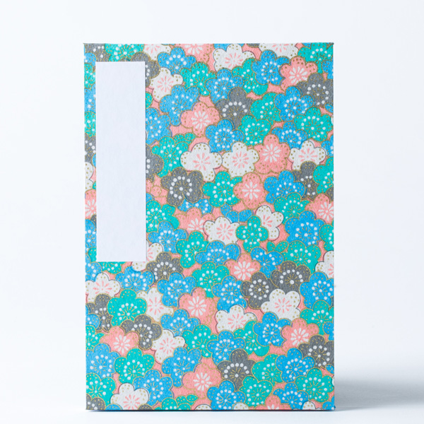 【ビニールカバー付き御朱印帳】梅満員なり　大判