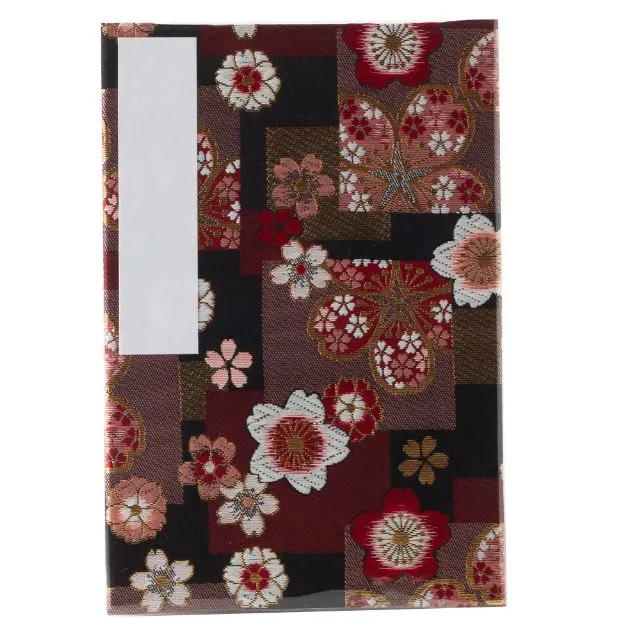 御朱印帳 ビニールカバー付き はいからさんな恋心 西陣金襴 大判12×18cm 蛇腹式