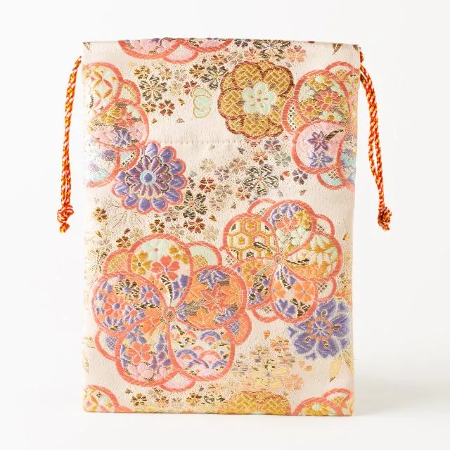 御朱印帳袋 七色梅 2色 金襴 小型蛇腹式 1冊用