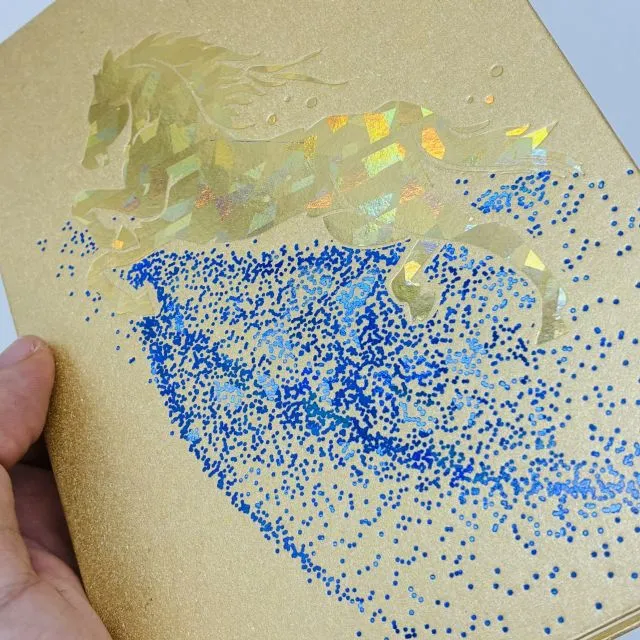 2026 干支 午（馬） 限定御朱印帳｜蛇腹式・大判＆ポケット｜おめでとうま 金運アップデザイン｜高知製本