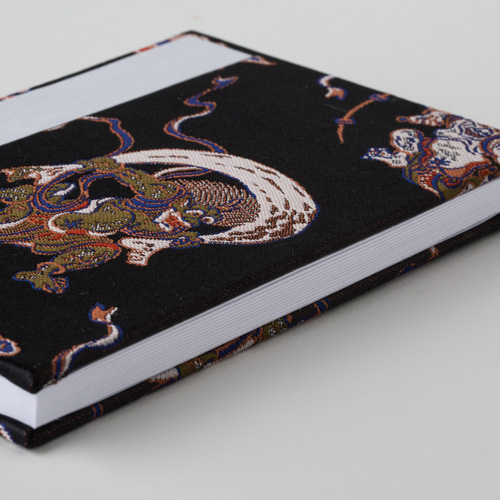 【御朱印帳】大判12x18cm蛇腹式/風神雷神（黒orキナリ）