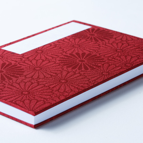 【御朱印帳】大判/百裂小菊/赤色