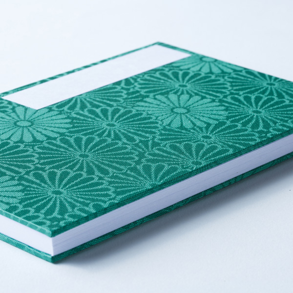 【御朱印帳】大判/百裂小菊/緑色