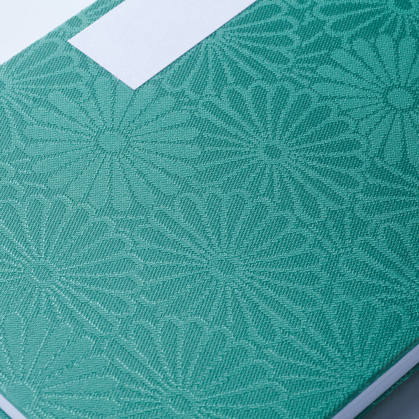 【御朱印帳】大判/百裂小菊/緑色