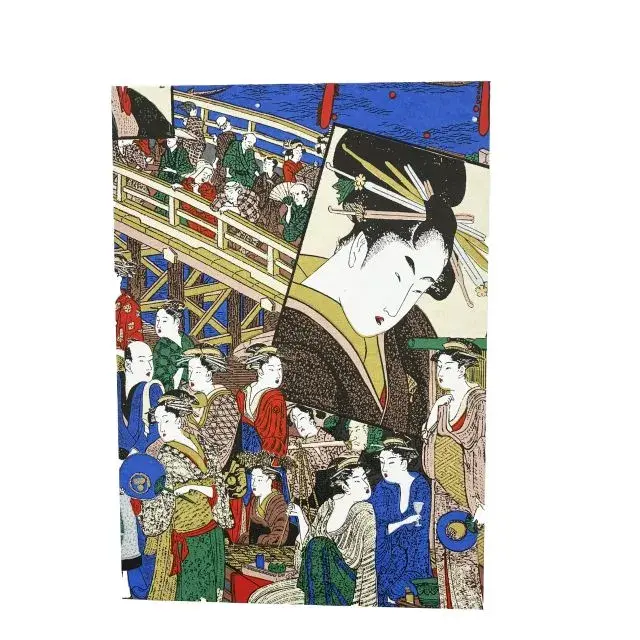 【御朱印帳】総柄友禅 両国/A4極大判21x30cm/蛇腹式