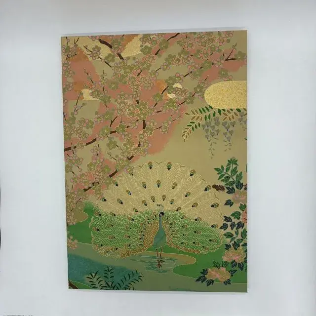 【御朱印帳】古代錦友禅 四季/A4極大判21x30cm/蛇腹式