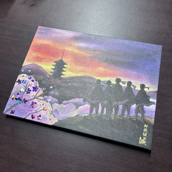 見開きポケット式 御朱印帳 新撰組｜幕末 日本製 高知製本