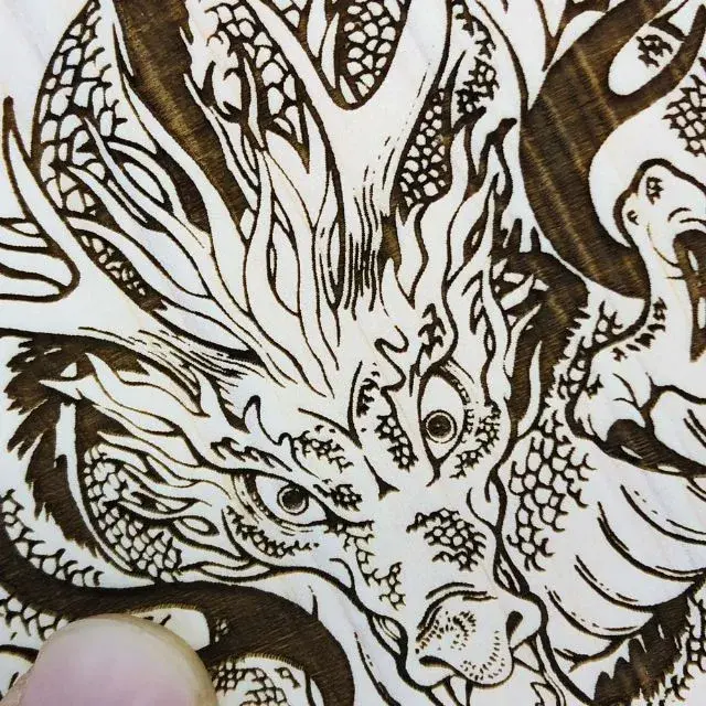 御朱印帳】四万十ひのき 四神最終神 麒麟＆黄龍 蛇腹式 大判12x18