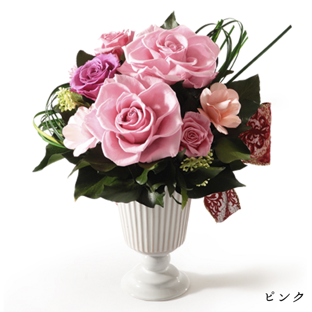 プリザーブドフラワー　ピンク
