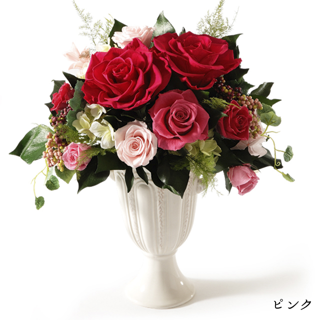 プリザーブドフラワー　ピンク