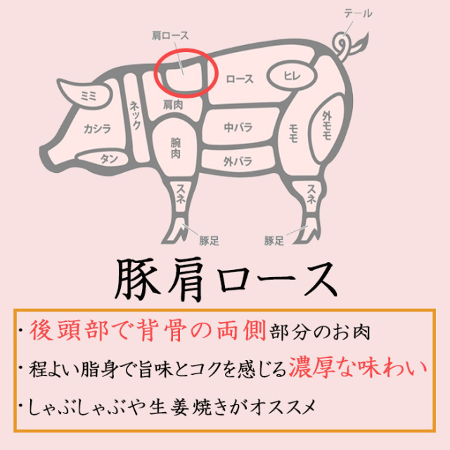 部位紹介（豚肩ロース）