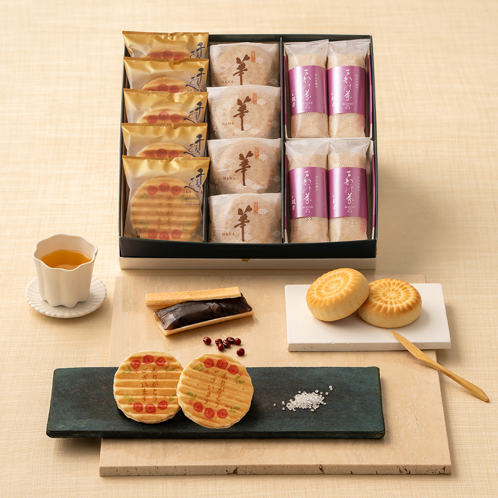 13875　プレミアム千寿せんべい　華　万都の葉