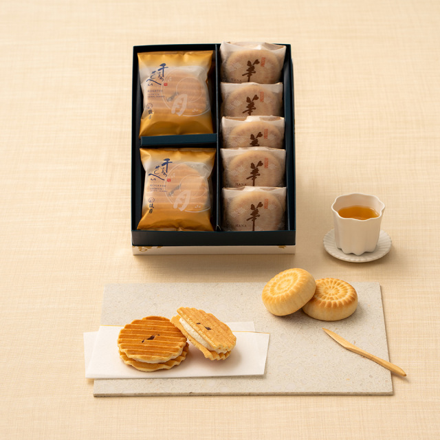 銘菓撰詰合せ（プレミアム千寿せんべい6枚、華5個） | 通販 | 京菓子處  