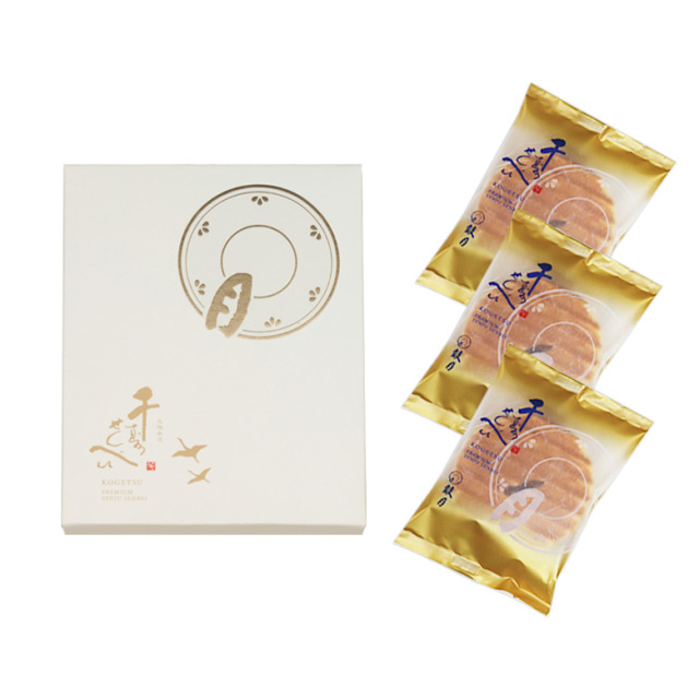 鼓月 プレミアム千寿せんべい(3枚入) プレミアム千寿せんべい