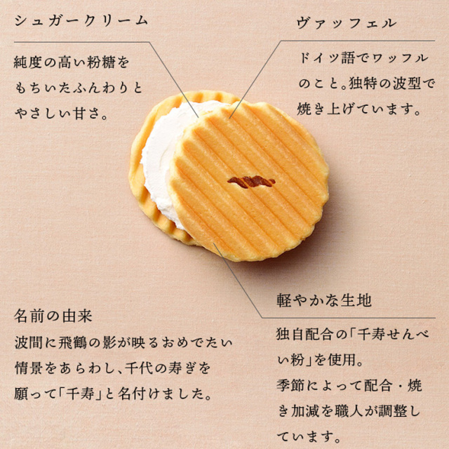 鼓月 千寿せんべい(16枚入) 千寿せんべい