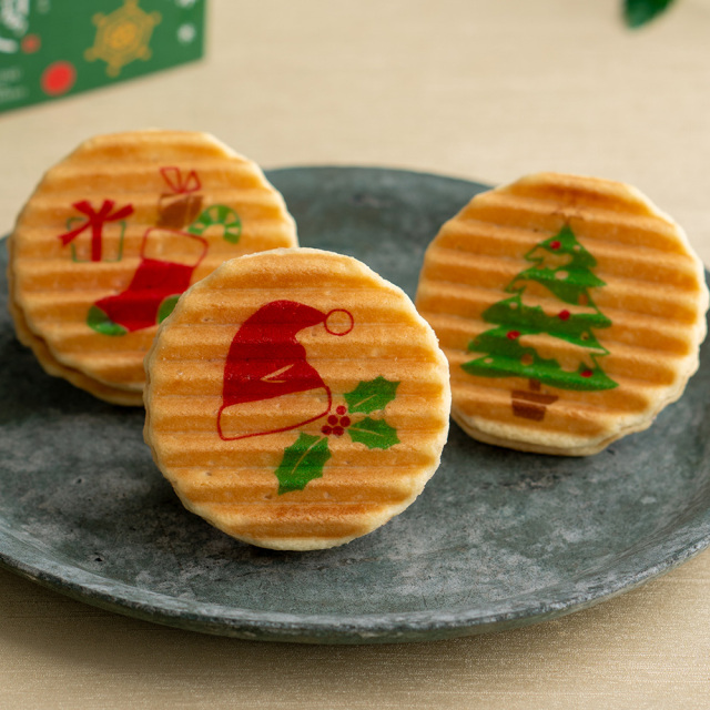 クリスマスプレミアム千寿せんべい 3枚入 | 通販 | 京菓子處 鼓月 京都