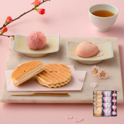 桜香る春ギフト 銘菓撰詰合せ（プレミアム千寿せんべい5枚、花嵐山4個、花すだれ4個）【お急ぎ便対象】