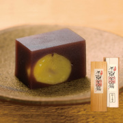 【限定30本】鼓月　極上 丹波本栗羊羹 (秋田杉木箱入り)