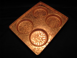 家庭用サイズ銅板今川焼き器78mm４穴　(受注生産品、発送は1か月程度）