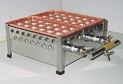 銅製たこ焼き器2枚掛け用ガスコンロ(受注生産品、発送は3週間程度）