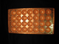 直径38mm28個穴の銅板たこ焼き器(1.5mm)　(受注生産品、発送は1か月程度）