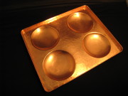 家庭用サイズ銅板どら焼き器78mm４穴　(受注生産品、発送は1か月程度）