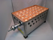 銅板たこ焼き器、今川焼き器1枚掛け用ステンレス製ガスコンロ(受注生産品、発送は3週間程度）
