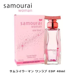 サムライウーマン ワンラブ EDT SP 40ml ｜ レディース 女性 女性用 結婚祝い 誕生日 内祝い お返し 贈り物 プレゼント ギフト 香水 香り フレグランス オードトワレ フレッシュ フルーティ フルーティー アップル りんご 林檎 ピーチ 桃 モモ ムスク シダーウッド