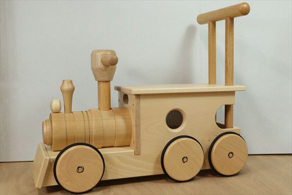 送料無料 汽車ポッポ 木輪 日本製木のおもちゃ のりもの ぶなの木 プレゼント 木のおもちゃkoide