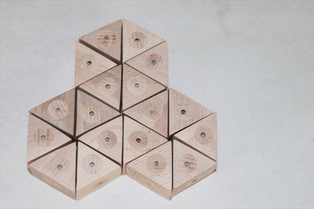 希少　教育中型積木　算数教具シリーズ 希少 教育中型積木 算数教具シリーズ ぶなの木 S13 手でみる算数教具