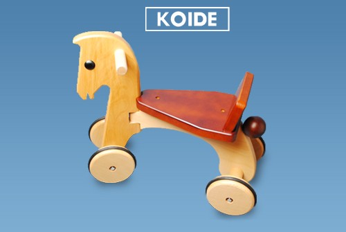 送料無料 ポニー 日本製木のおもちゃ のりもの ぶなの木 プレゼント 木のおもちゃkoide