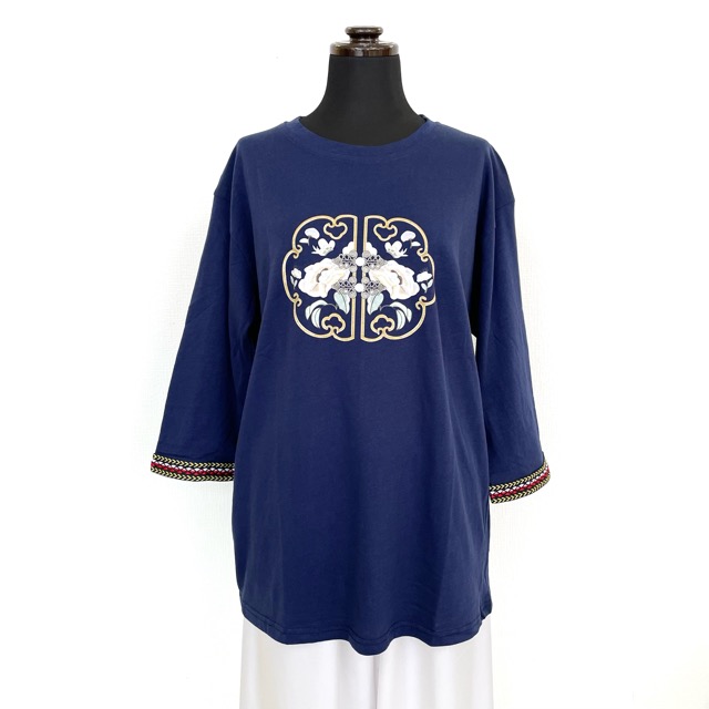 七分袖プリントTシャツ　６色