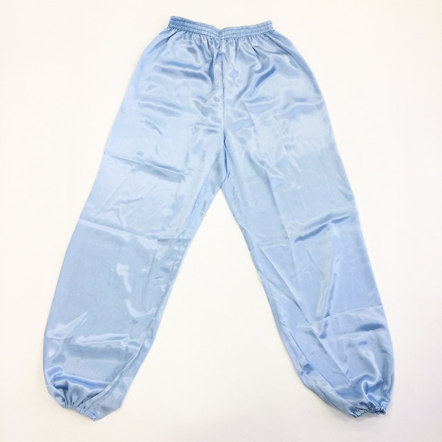 【SALE】￥3400→￥1700　太極拳パンツ　ポリサテン　ブルー系　Lサイズ