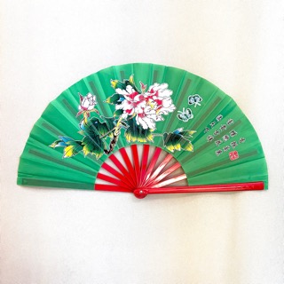 【SALE】￥1880→￥700　太極扇牡丹　緑