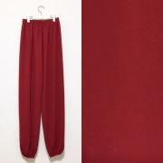【SALE】￥4200→￥2100　太極拳パンツ　ジョーゼット生地　赤　XLサイズ