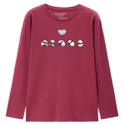 パンダ長袖Ｔシャツ
