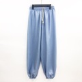 【SALE】￥3900→￥1800　綿麻太極拳パンツ　ダンガリーブルー
