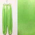 【SALE】￥3400→￥1700　太極拳パンツ　ポリサテン　グリーン系Sサイズ